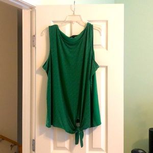 Banana Republic Green Sleeveless Blouse
